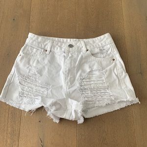Pacsun high rise festival size 25 denim shorts
